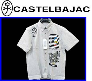 ★48(L)★\33000〓CASTELBAJACカステルバジャック〓ドナルド　ストライプ半袖シャツ