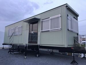  trailer house 11 meter 14 tatami air conditioner 2 pcs toilet kitchen storage Space room arrangement color modification free .. place attaching stair vehicle inspection "shaken" attaching 