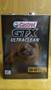 カストロール エンジンオイル Castrol GTX ULTRACLEAN 部分合成油 SP/CF Performance 5W-40 4L缶 未使用新品