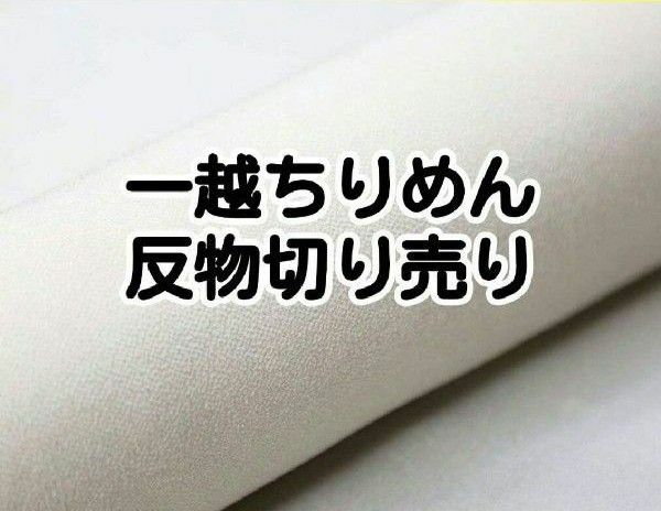 無地反物切売り　白50　藤ぼかしm