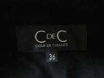 未使用　CDEC COUP DE CHANCE　上質なスウェット素材　カジュアルなジャケット　３６_画像4