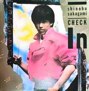 4387【ＬＰ盤】 ☆めったに出品されない ☆美盤☆坂上忍「Check In (1984年・25AH-1798 ≪貴重レコード≫　送料安