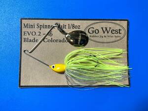  Evo.2-16 GoWest ミニスピナーベイト1/8oz（Colorado Blade）（DECOY ゴールド・コロラドブレード）