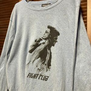 ADRZ 1スタ 水色 ムービー 長袖 Tシャツ ロンT ファイトクラブ FIGHT CLUB 映画 90s 00s ビンテージ 古着 卸 仕入れ