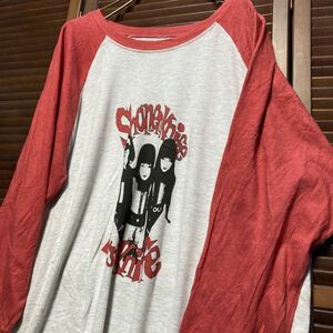 ADSG 1スタ 白 バンド 長袖 Tシャツ ロンT 少年ナイフ Shonen Knife 90s 00s ビンテージ 古着 ベール 卸 仕入れ