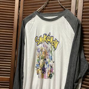 AEEV 1スタ 白 キャラ スウェット SMOKEMON スモークモン アニメ マリファナ - 90s 00s ビンテージ 古着 ベール 卸 仕入れ