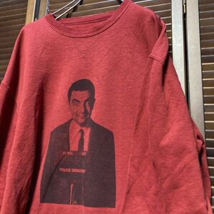 AEGH 1スタ 赤 ムービー スウェット ミスタービーン Mr Bean コメディ 映画 - 90s 00s ビンテージ 古着 ベール 卸 仕入れ