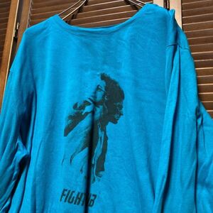 AEGX 1スタ 水色 ムービー 長袖 Tシャツ ロンT ファイトクラブ FIGHT CLUB 映画 - 90s 00s ビンテージ 古着 卸 仕入れ