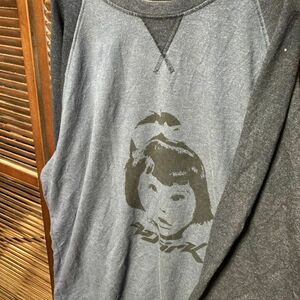 AELW 1スタ 青 ラグラン バンド 長袖 Tシャツ ロンT ビョーク bjork 女の子 ロゴ 90s 00s ビンテージ 古着 卸 仕入れ