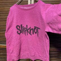 AELZ 1スタ ピンク バンド スウェット スリップノット Slipknot メタル ロック 90s 00s ビンテージ 古着 ベール 卸 仕入れ_画像4