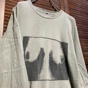 AERZ 1スタ グレー パンク 長袖 Tシャツ ロンT セディショナリーズ バスト 胸 90s 00s ビンテージ アメリカ 古着 ベール 卸