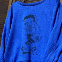 AEUI 1スタ 青 キャラ スウェット ベティブープ BETTY BOOP 90s 00s ビンテージ アメリカ 古着 ベール 卸 仕入れ_画像1