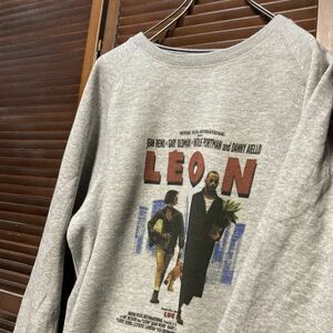 AEVA 1スタ グレー ムービー スウェット レオン LEON 映画 90s 00s ビンテージ アメリカ 古着 ベール 卸 仕入れ