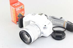 A+ (美品) Canon キヤノン EOS Kiss X9 ホワイト 18-55mm レンズキット ショット数1258回 初期不良返品無料 領収書発行可能
