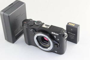 AB (良品) Nikon ニコン V3 ボディ ブラック 注意書きあり 初期不良返品無料 領収書発行可能