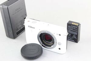 D (一部難あり) Nikon ニコン J1 ボディ ホワイト 返品不可