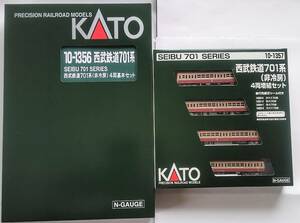 KATO 10-1356・1357　 西武鉄道 701系(非冷房)4両基本・増結セット