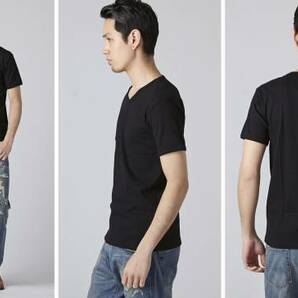 新品 AVIREX アヴィレックス 半袖 VネックTシャツ L / 黒 ブラック アビレックス DAILY S/S V-NECK T-SHIRT デイリーの画像2