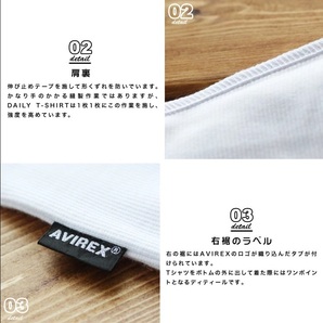 新品 AVIREX アヴィレックス 半袖 VネックTシャツ L / 黒 ブラック アビレックス DAILY S/S V-NECK T-SHIRT デイリーの画像8