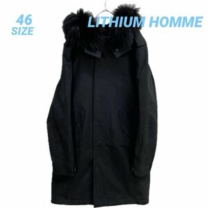 LITHIUM HOMME リチウムオム ラクーンファー コート 冬 B8897