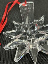 【慈光】245　Baccarat バカラ　NOEL ノエル　クリスマスオーナメント　星　2013年　クリスタル　星型ピンブローチ付き_画像6