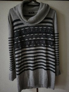  secondhand goods COMME CA DU MODE lady's ta-toru neck knitted tunic 