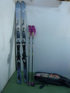 490*FISCHER лыжи Fischer лыжи paul (pole) с футляром 3 позиций комплект спортивный товар * б/у товар *ro3
