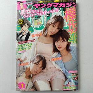 週刊 ヤングマガジン 2020年1月1日 1号 no.1 渡邉理佐 小林由依 菅井友香 巻頭グラビア