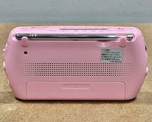 ☆SONY FM AM ソニー ステレオ コンパクトラジオ SRF-19 ピンク 通電確認済み 現状品 発送サイズ60☆_画像2