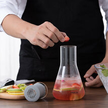 MIXO+.　ガラスティーポット&グラス コップ　おしゃれ 香港デザインアワード受賞 glass tea infuser & shaker お茶 紅茶 耐熱_画像8