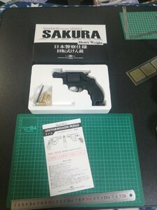 H91　モデルガン タナカ　サクラ　SAKURA ヘビーウエイト　未発火　カートリッジ付き　インサート横　動作確認 OK　重さ　388g