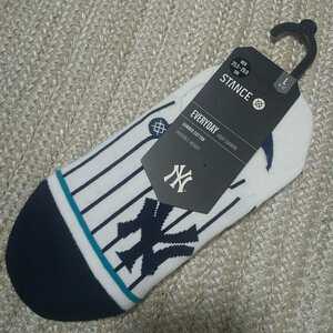 新品 未使用 STANCE MLB コラボ カバーソックス ニューヨークヤンキース NY L 25.5-29cm メジャーリーグ スタンス ソックス 靴下