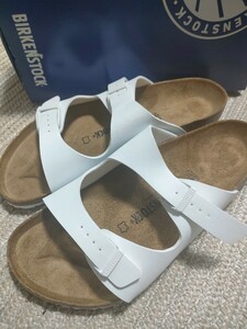 新品 BIRKENSTOCK ビルケンシュトック NEVADA ネバダ 28.5cm 44 白 ホワイト サンダル 正規品 レギュラーフィット レザー ドイツ製