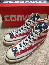 新品 定価9350 CONVERSE ALLSTAR HI コンバース オールスター ハイカット 28cm STARS＆BARS 星条旗 ハイカット 赤 紺 レッド US9.5_画像1