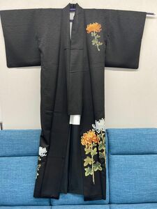 美品★留め袖★家紋３つ★菊