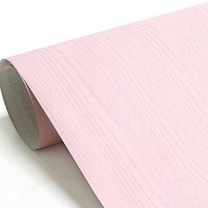 壁紙シール 木目 壁紙 ピンク HPW-22711 50cm×6m はがせる壁紙