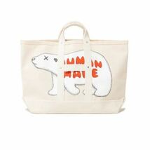 HUMAN MADE ×KAWS トートバッグ カウズ NIGO APE コラボ TOTE_画像2