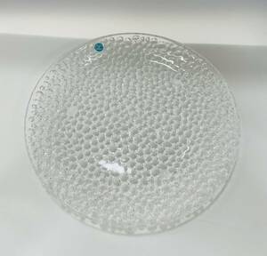 AH0739 TIFFANY ティファニー コブルストーン プラター 食器 ガラス皿 大皿 未使用保管品 