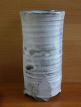 花瓶　花器　陶器製　グレー　工芸品　陶芸　インテリア小物_画像3
