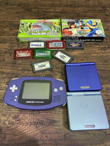 S-191◆1円～◆GBA SP 本体 ソフト まとめ ゲームボーイアドバンス ポケモン マリオ ロックマン他 Nintendo リーフグリーン_画像5