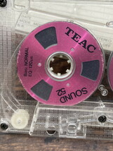S-79◆TEAC SOUND52 オープンリール カセットテープ メタルピンク ノーマルポジション 録音済 音楽 ツメあり_画像2