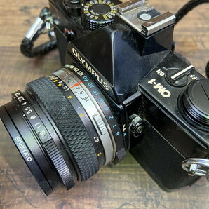 S-90◆OLYMPUS OM-1 一眼レフカメラ ボディ&レンズ 1:1.8 f=50mm 1:2.8 f=100mm オリンパスの画像2