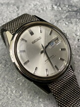 S-114◆1円～◆稼動品 SEIKO BUSINESS-A デイデイト メンズ腕時計 ラウンド 自動巻き 機械式 27JEWELS_画像4