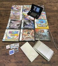 S-189◆1円～◆Nintendo 3DS 本体+ソフト まとめて ポケモン マリオ ぷよぷよ他 パール ダイヤモンド 2DS初期型 Liteも_画像1