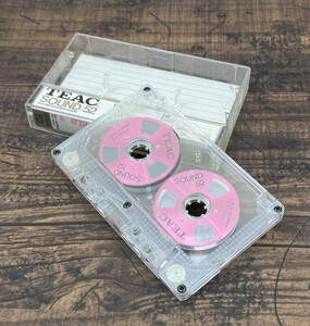 S-79◆TEAC SOUND52 オープンリール カセットテープ メタルピンク ノーマルポジション 録音済 音楽 ツメあり