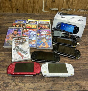 S-192◆1円～◆PSP 本体+ソフト まとめ PSP-3000 2000 1000 美品多 信長の野望 モンハン 喧嘩番長