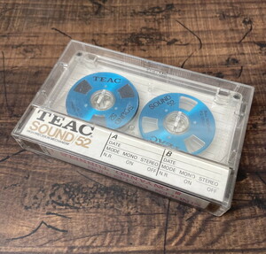 S-82◆TEAC SOUND52 オープンリール カセットテープ メタルブルー ノーマル 録音済 音楽用