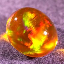 天然ファイアオパール メキシコ産 1.240ct 欧泊 宝石 ジュエリー 遊色 ファイヤーオパール 天然 墨西哥 loose jewelry fire opal_画像2