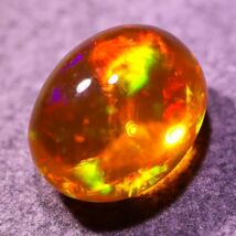 天然ファイアオパール メキシコ産 1.240ct 欧泊 宝石 ジュエリー 遊色 ファイヤーオパール 天然 墨西哥 loose jewelry fire opal_画像3