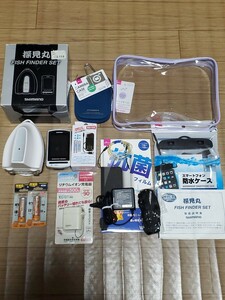 ★★希少 シマノ 探見丸フィッシュファインダーセット ワカサギ・海ボート釣りに 探見丸CV-FISHと通信可能 魚群探知機 FISH FINDER SET★★